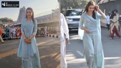 திருப்பதியில் சுவாமி தரிசனம் செய்த நடிகை த்ரிஷா 8